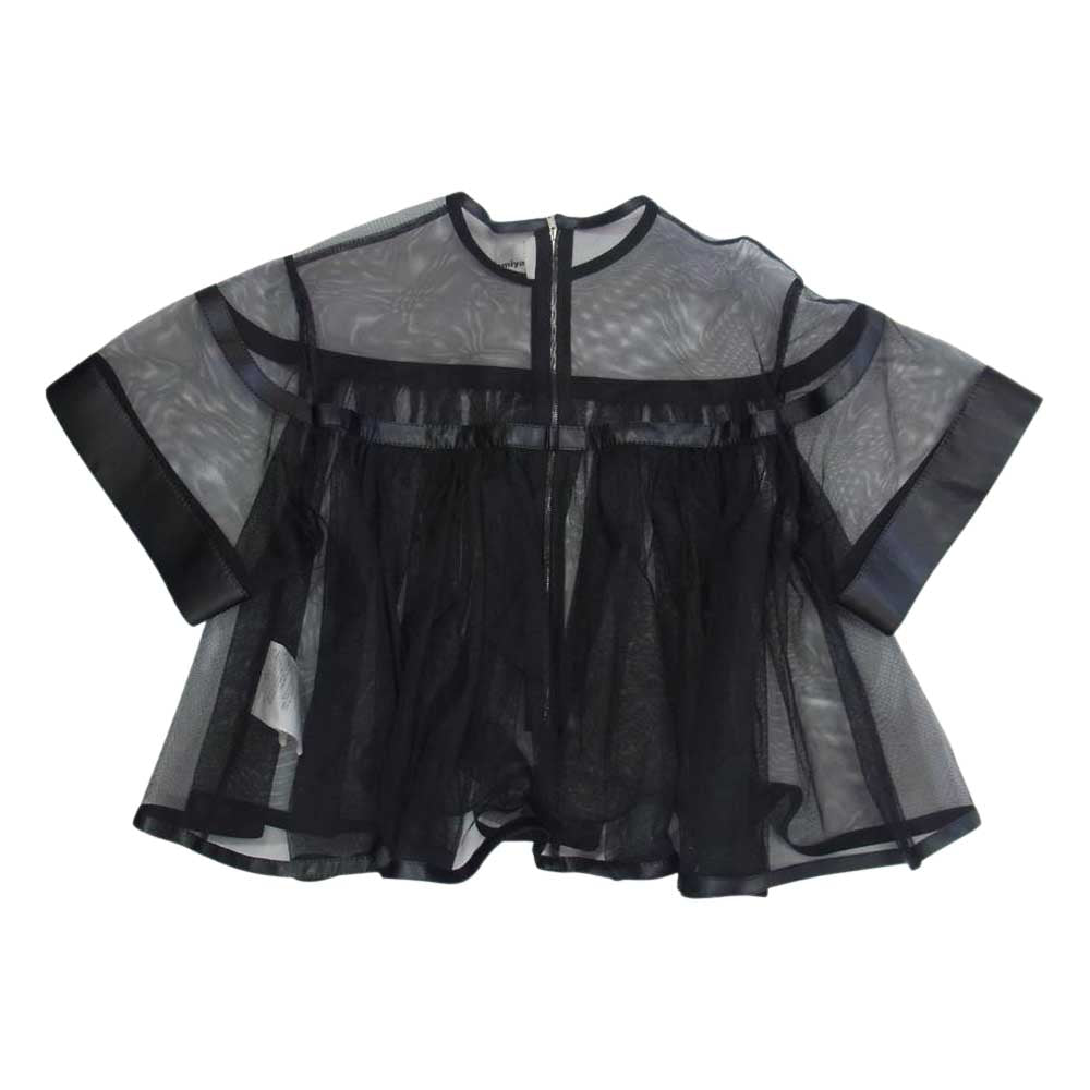 COMME des GARCONS コムデギャルソン noir kei ninomiya ノワールケイニノミヤ AD2017 3A-B009 チュール ブラウス   ブラック系 S【美品】【中古】