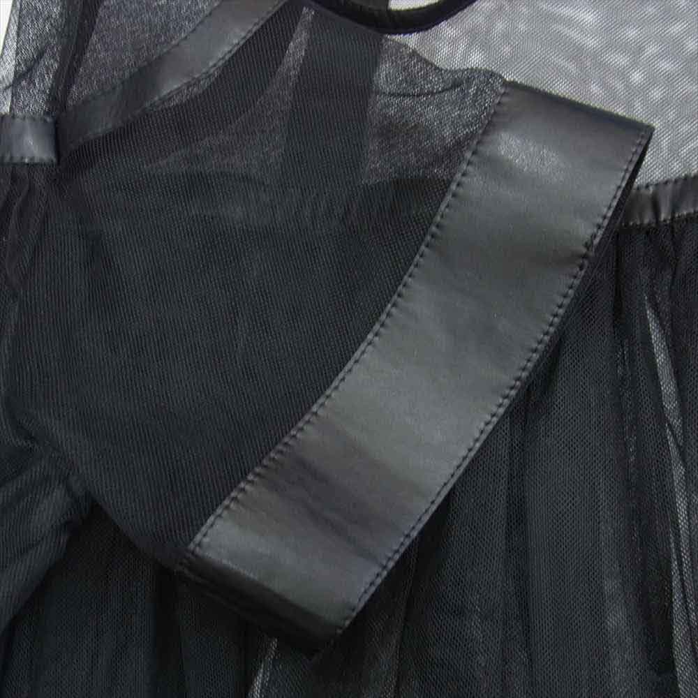 COMME des GARCONS コムデギャルソン noir kei ninomiya ノワールケイニノミヤ AD2017 3A-B009 チュール ブラウス   ブラック系 S【美品】【中古】