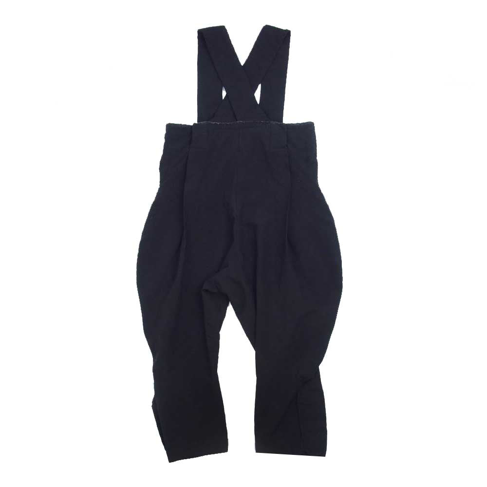 COMME des GARCONS コムデギャルソン 17SS GS-U002 本ライン 17SS GS-U002 ポリエステル カットオフ オールインワン サロペット パンツ ブラック系 XS【中古】