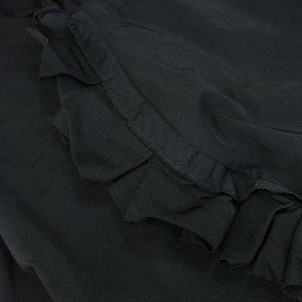 COMME des GARCONS コムデギャルソン コムコム AD2019 RD-A006 ポリエステル カットオフ フリル ジャンパー スカート  ブラック系 S【中古】