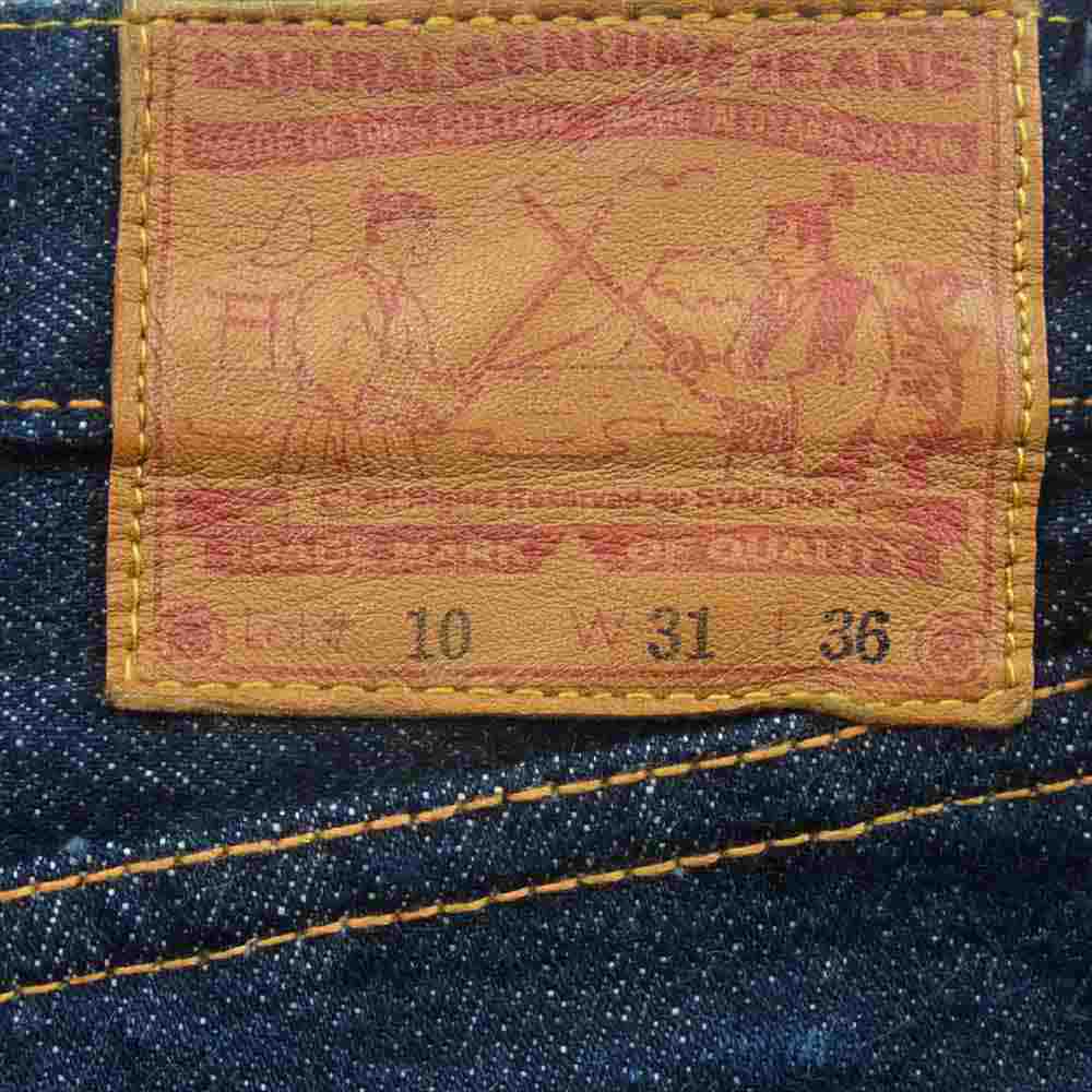 SAMURAI JEANS サムライジーンズ Lot10 S170XX 19OZ 刀耳 セルビッチ デニム パンツ スリム ストレート インディゴブルー系 W31 L36【美品】【中古】