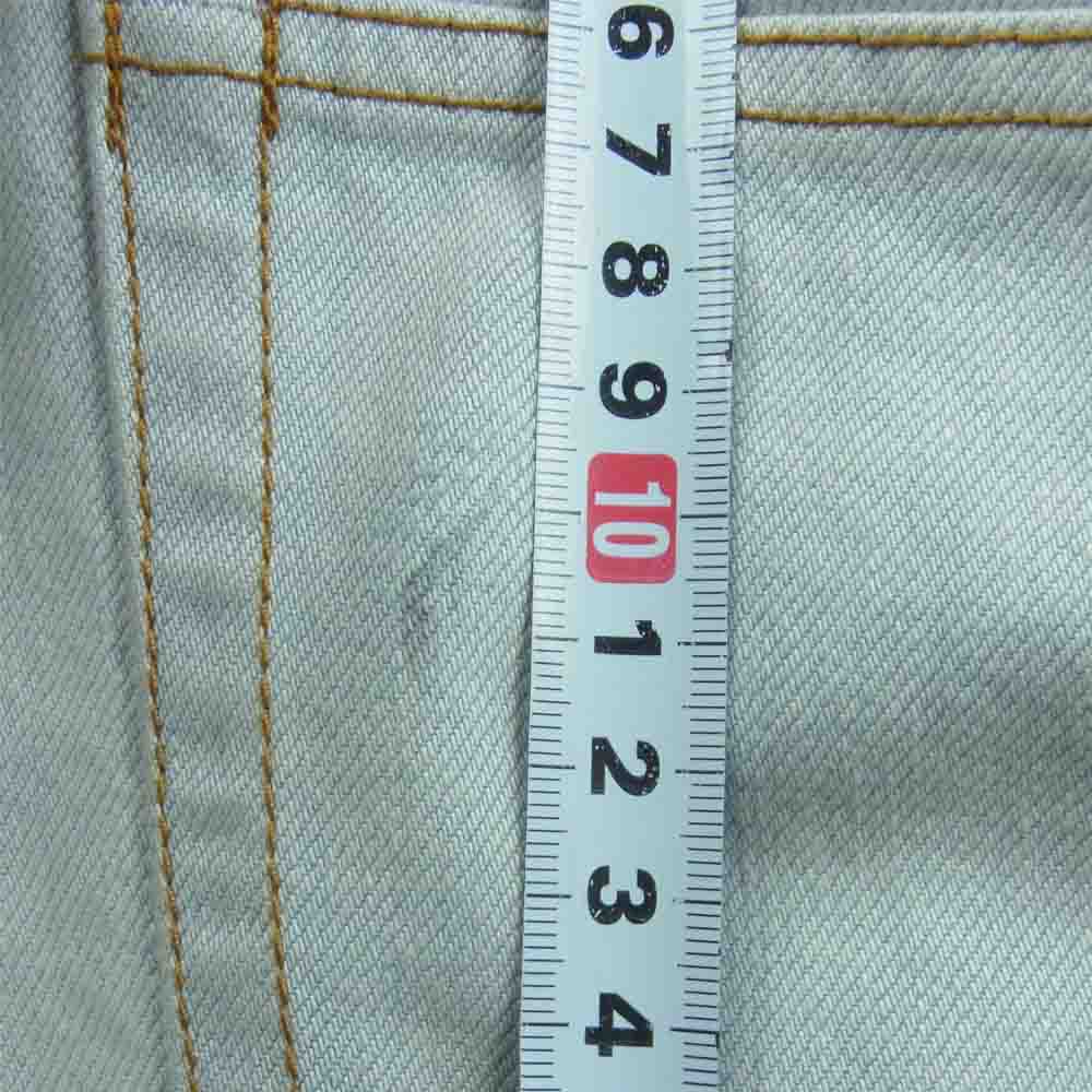 Sacai サカイ 21AW 21-02607M 再構築 裾ジップ ベルテッド デニム パンツ コットン 日本製 ライトブルー系 1【中古】