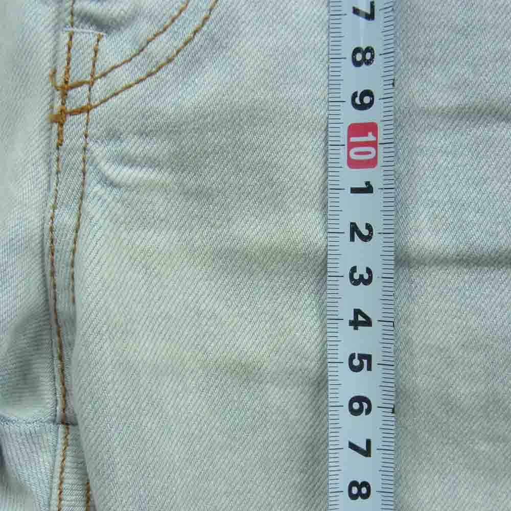 Sacai サカイ 21AW 21-02607M 再構築 裾ジップ ベルテッド デニム パンツ コットン 日本製 ライトブルー系 1【中古】