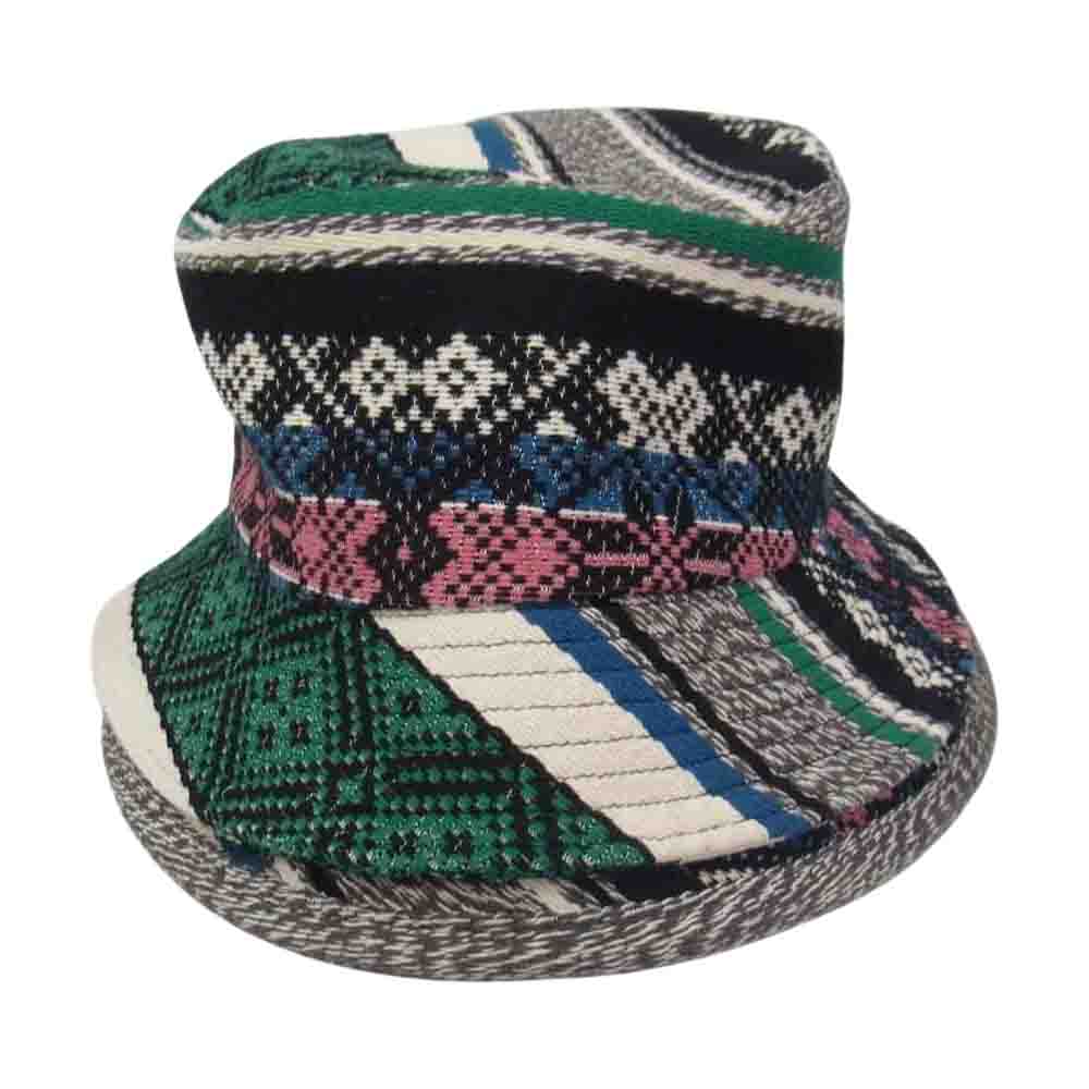 Sacai サカイ 22SS 22-0348S Crochet Cotton Bucket Hat クロシェ レイヤード バケット ハット マルチカラー系 3【極上美品】【中古】