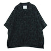 Sacai サカイ 22SS 22-02795M Leopard Print Bowling Shirt レオパード プリント ボウリング 刺繍 半袖 オープンカラー シャツ ブラック系 3【中古】