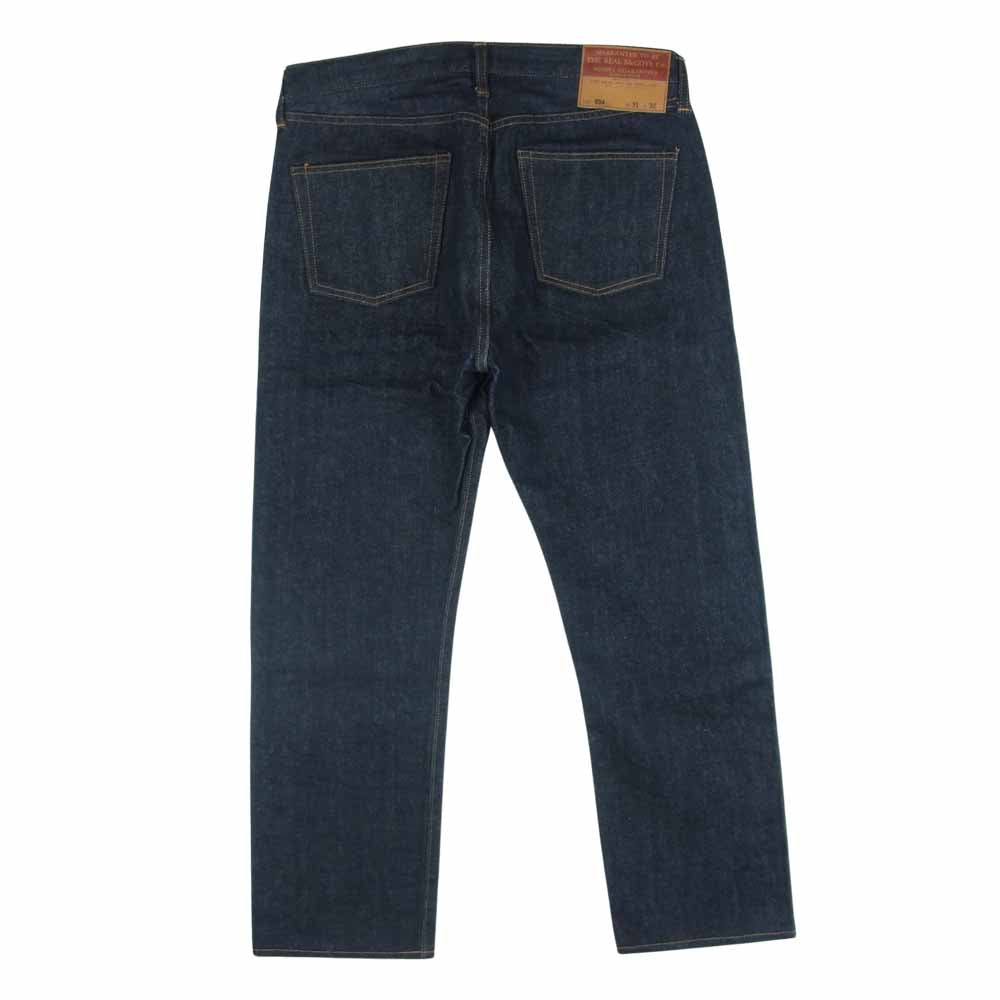 The REAL McCOY'S ザリアルマッコイズ Lot 004 14.5オンス テーパード デニム パンツ コットン 日本製 インディゴブルー系 W31 L32【美品】【中古】