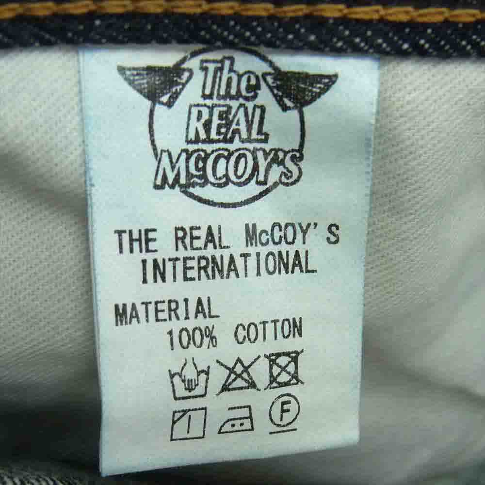 The REAL McCOY'S ザリアルマッコイズ Lot 001XX 14.5オンス デニム パンツ コットン 日本製 インディゴブルー系 W32 L36【美品】【中古】