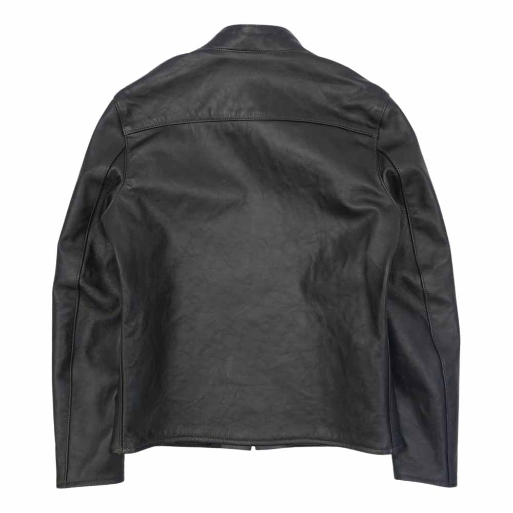 The REAL McCOY'S ザリアルマッコイズ BUCOブコ J-100 Single Riders Jacket ホースハイド 黒芯 シングル ライダース ジャケット ブラック系 36【極上美品】【中古】