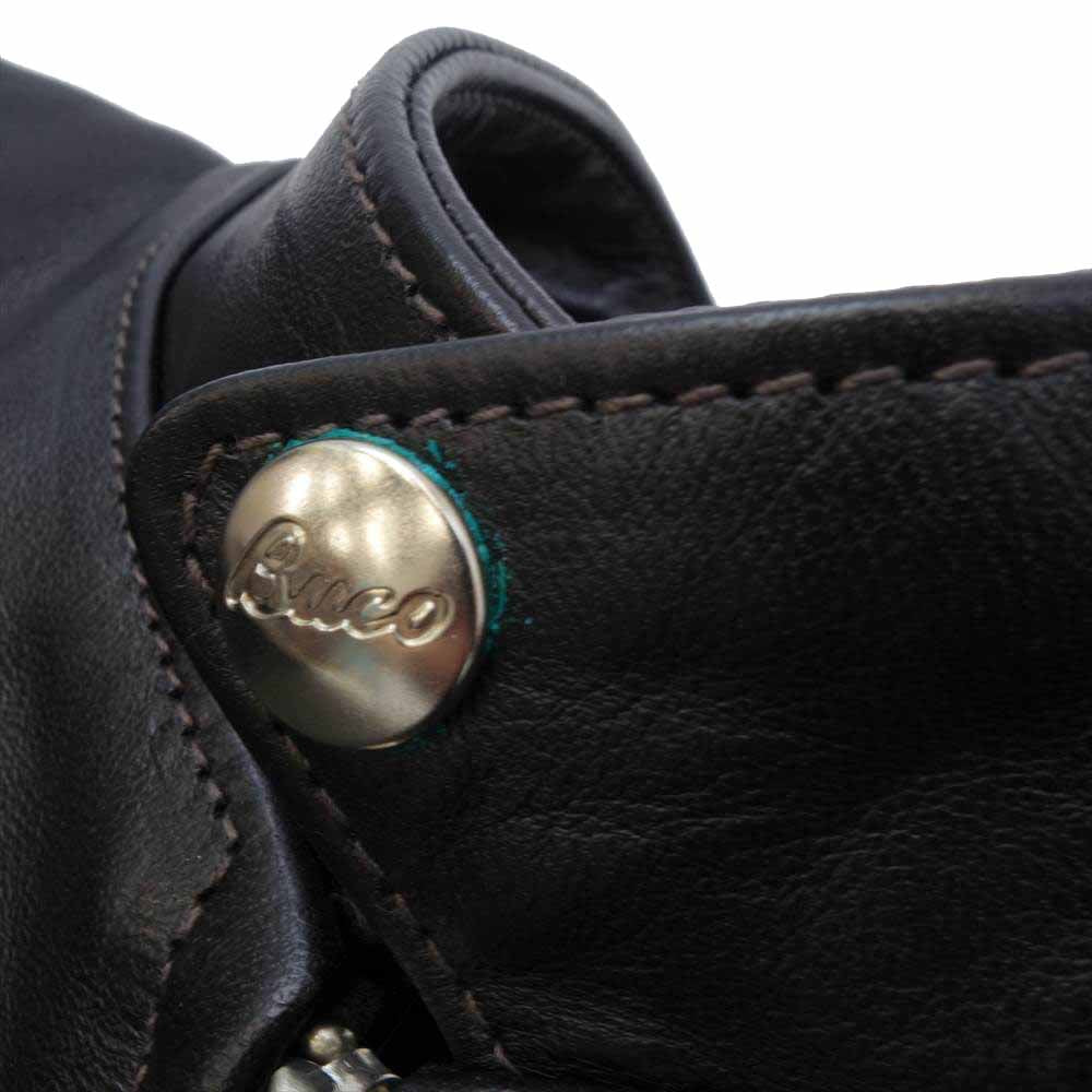 The REAL McCOY'S ザリアルマッコイズ BUCOブコ J-100 Single Riders Jacket ホースハイド 黒芯 シングル ライダース ジャケット ブラック系 36【極上美品】【中古】