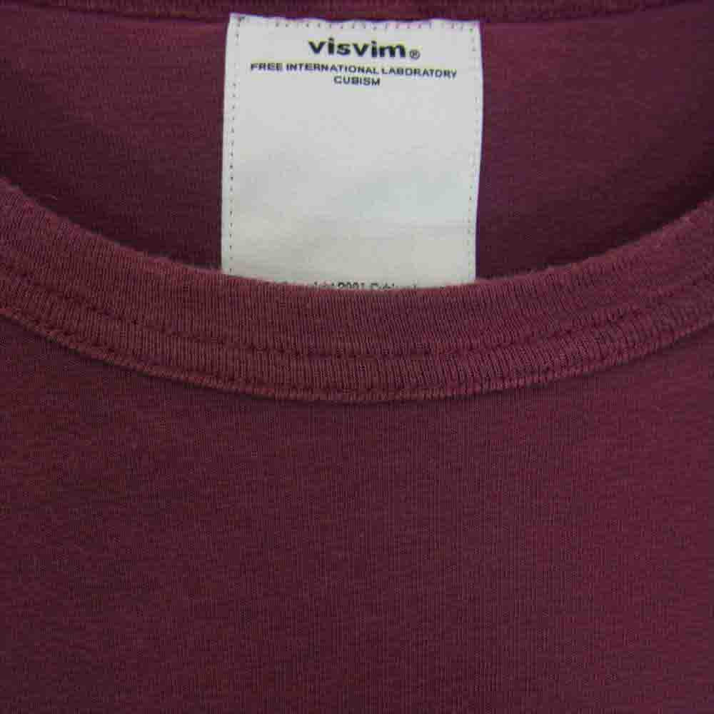 VISVIM ビズビム LUXSIC 半袖 Tシャツ エンジ系 L【中古】