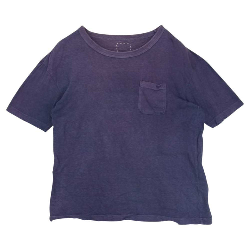 VISVIM ビズビム 20SS 0120205010010 JUMBO TEE S/S UNEVEN DYE ジャンボ 半袖 Tシャツ ネイビー系 1【中古】