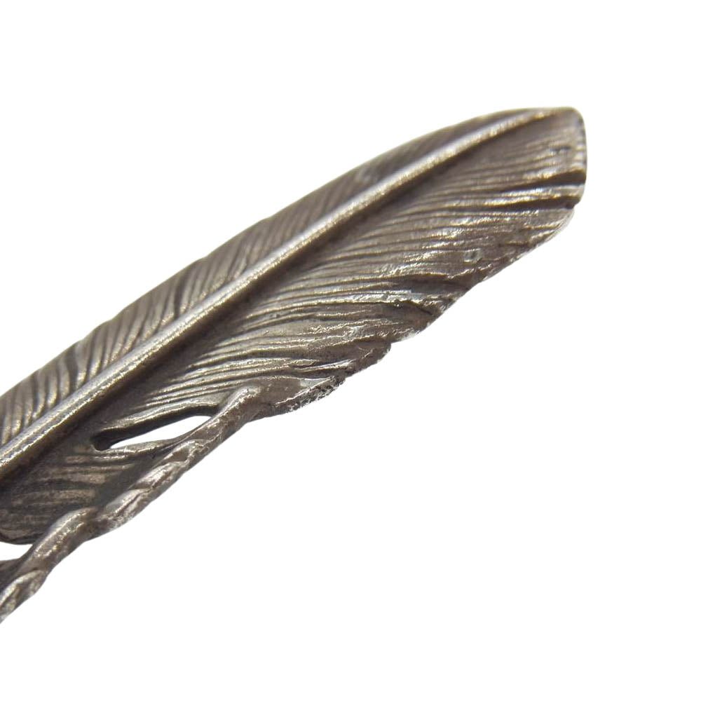 タディアンドキング ハート SV フェザー 銀縄 ターコイズ L シルバー系【中古】