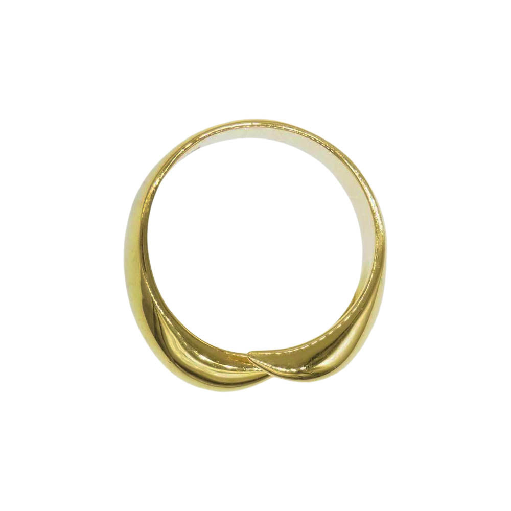 サンメイア K18 One Wave Ring ウェーブ リング 13号【中古】