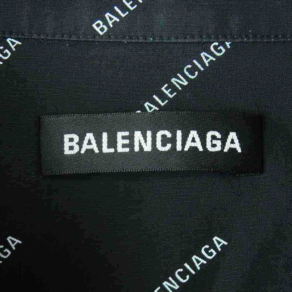 BALENCIAGA バレンシアガ 534333 TBL96 All over Logo Shirt オール 