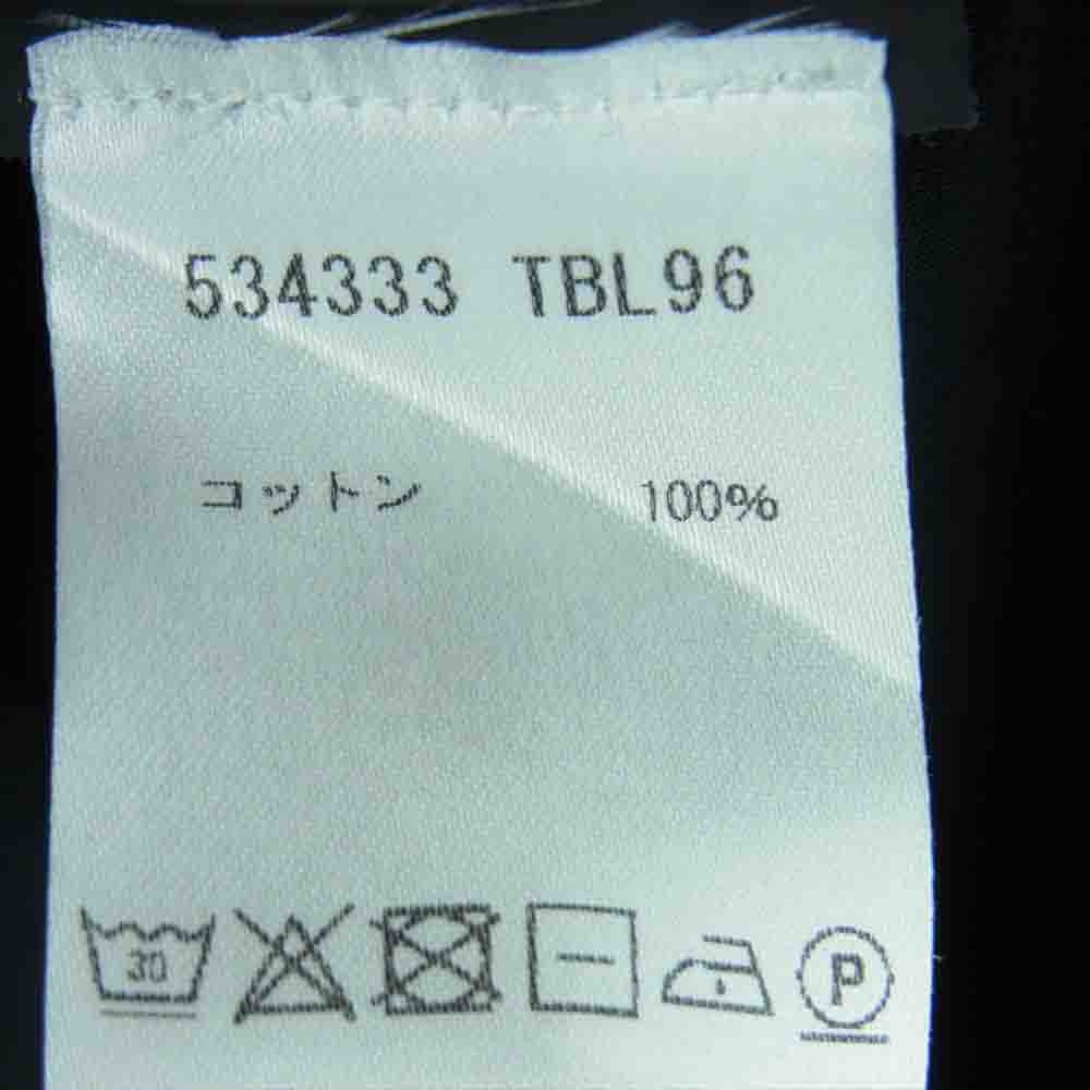BALENCIAGA バレンシアガ 534333 TBL96 All over Logo Shirt オールオーバーロゴ 総柄 ボタンダウン 長袖 シャツ ブラック系 38【中古】