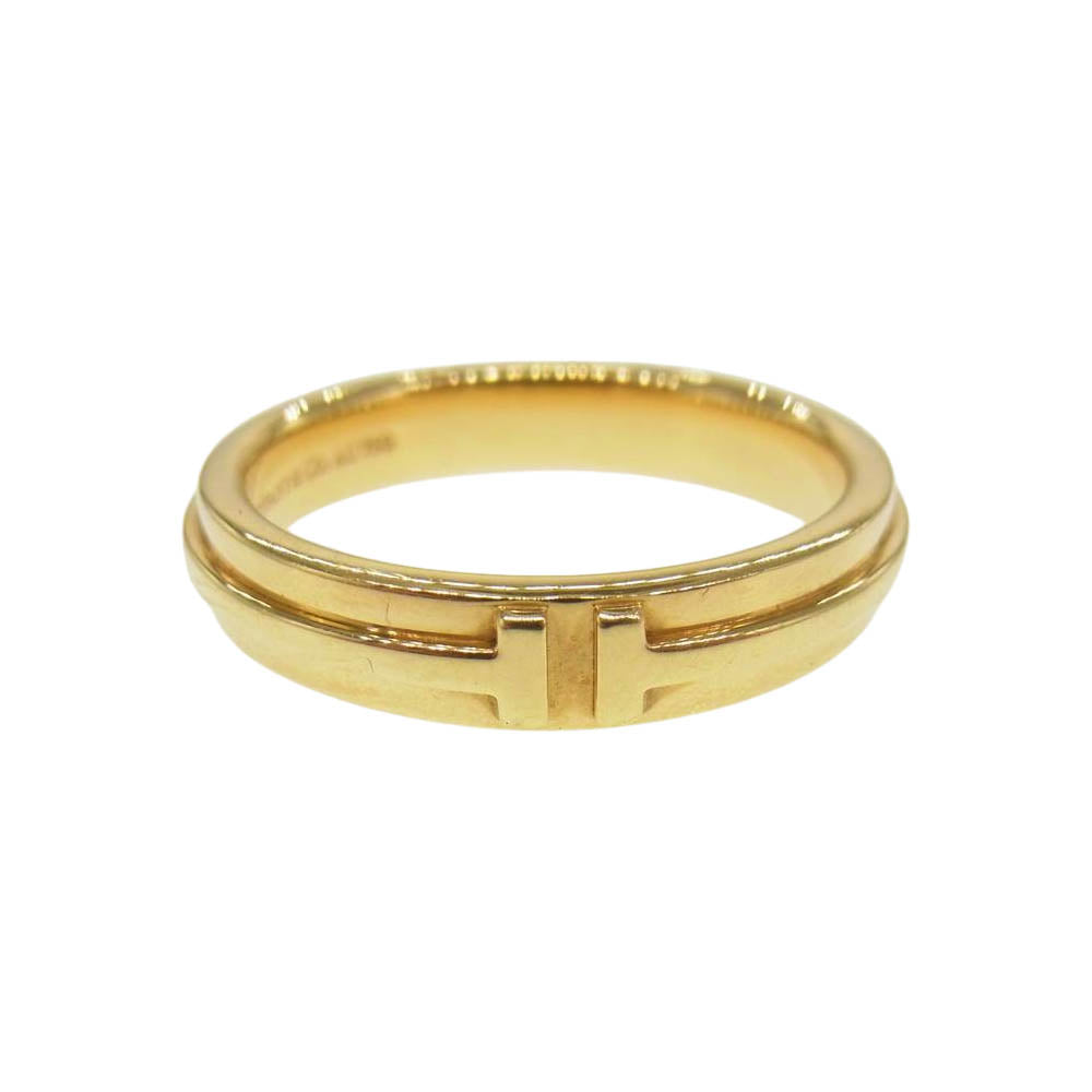 TIFFANY&Co. ティファニー K18 TWO T ツー ナロー リング ゴールド系【中古】