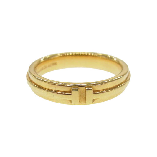 TIFFANY&Co. ティファニー K18 TWO T ツー ナロー リング ゴールド系【中古】