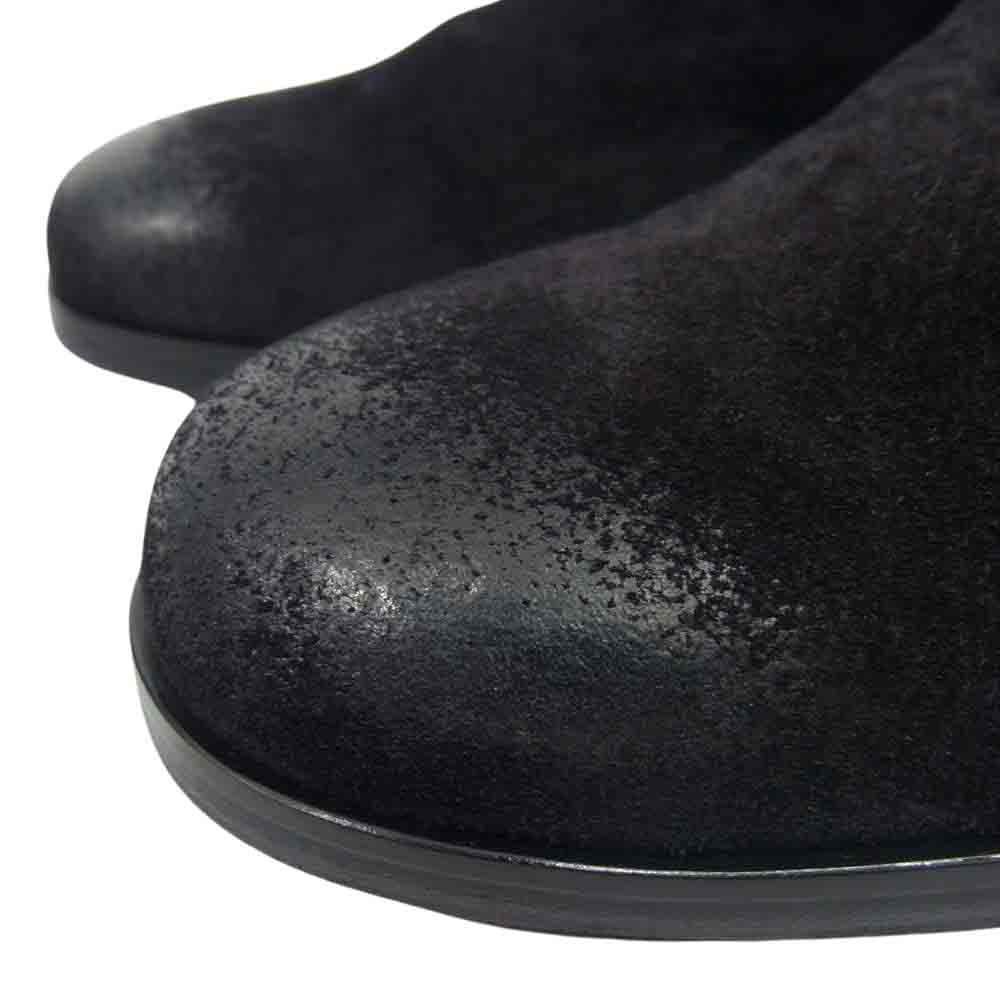 PADRONE パドローネ PU8395-1106 BACK ZIP BOOTS スエード バックジップ ヒール ブーツ ブラック系 41【美品】【中古】