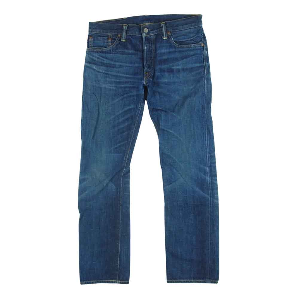 RRL ダブルアールエル 国内正規品 USA製 AMERICAN WOVEN SELVEDGE DENIM デニム パンツ ストレート インディゴブルー系 30 × 30【中古】