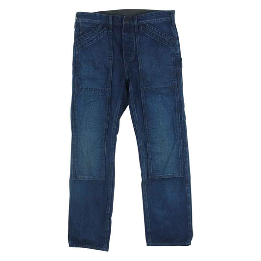 RRL ダブルアールエル 国内正規品 ダブルニー ペインター デニム パンツ インディゴブルー系 30 × 30【中古】