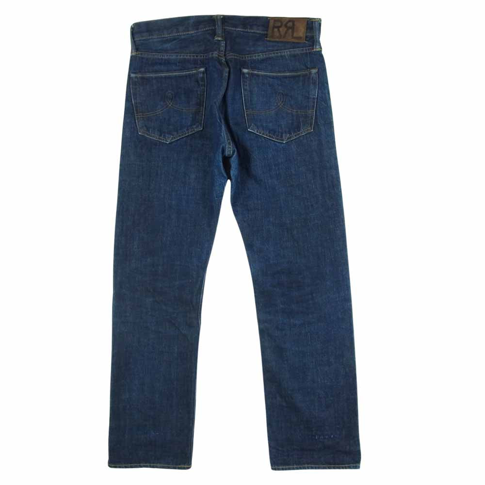 RRL ダブルアールエル USA製 JAPAN WOVEN SELVEDGE DENIM ストレート レギュラー フィット デニム パンツ インディゴブルー系 30 × 30【中古】
