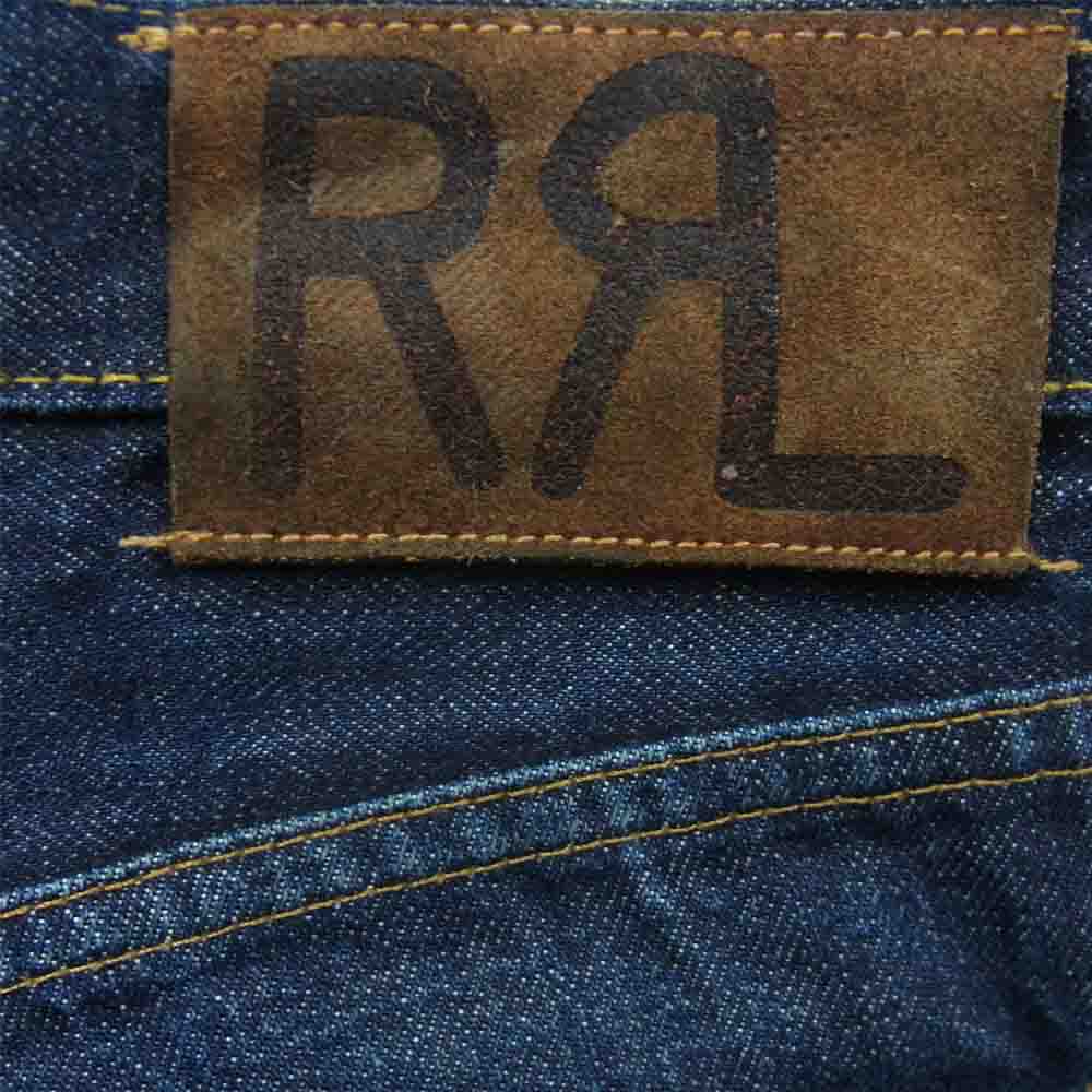 RRL ダブルアールエル USA製 JAPAN WOVEN SELVEDGE DENIM ストレート レギュラー フィット デニム パンツ インディゴブルー系 30 × 30【中古】