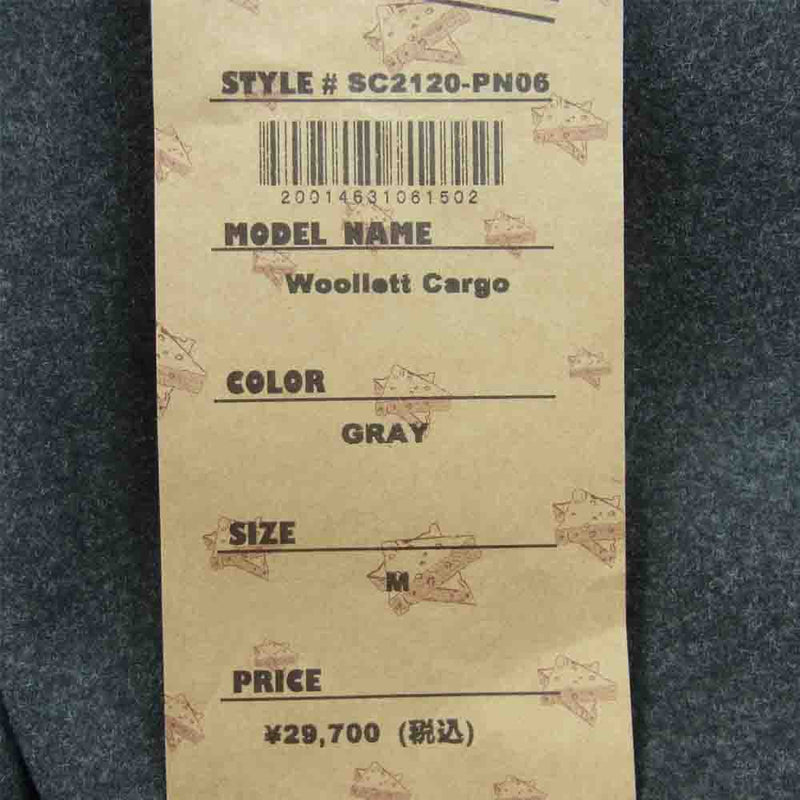 サノバチーズ SC2120-PN06 Woollet Cargo Pants ウール カーゴ パンツ 日本製 グレー系 M【新古品】【未使用】【中古】