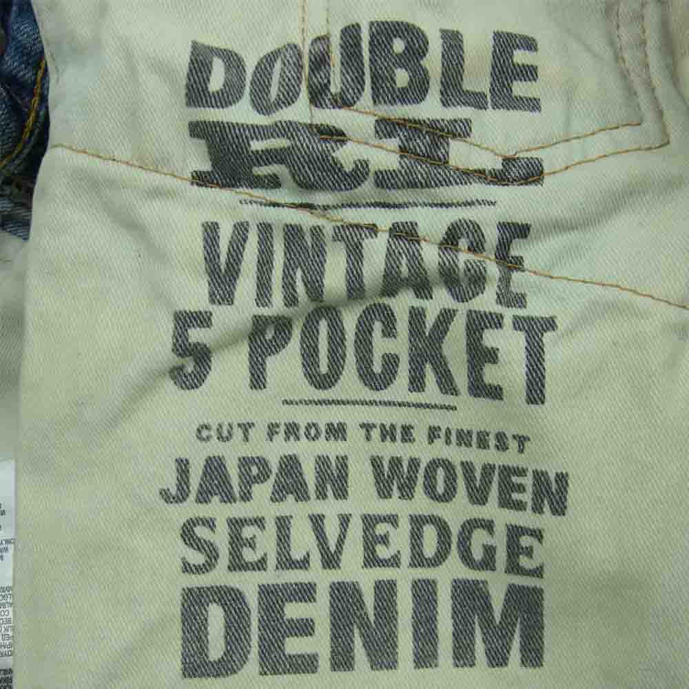 RRL ダブルアールエル 国内正規品 USA製 JAPAN WOVEN SELVEDGE DENIM VINTAGE 5 POCKET ヴィンテージ加工 デニム パンツ インディゴブルー系 32 × 30【中古】