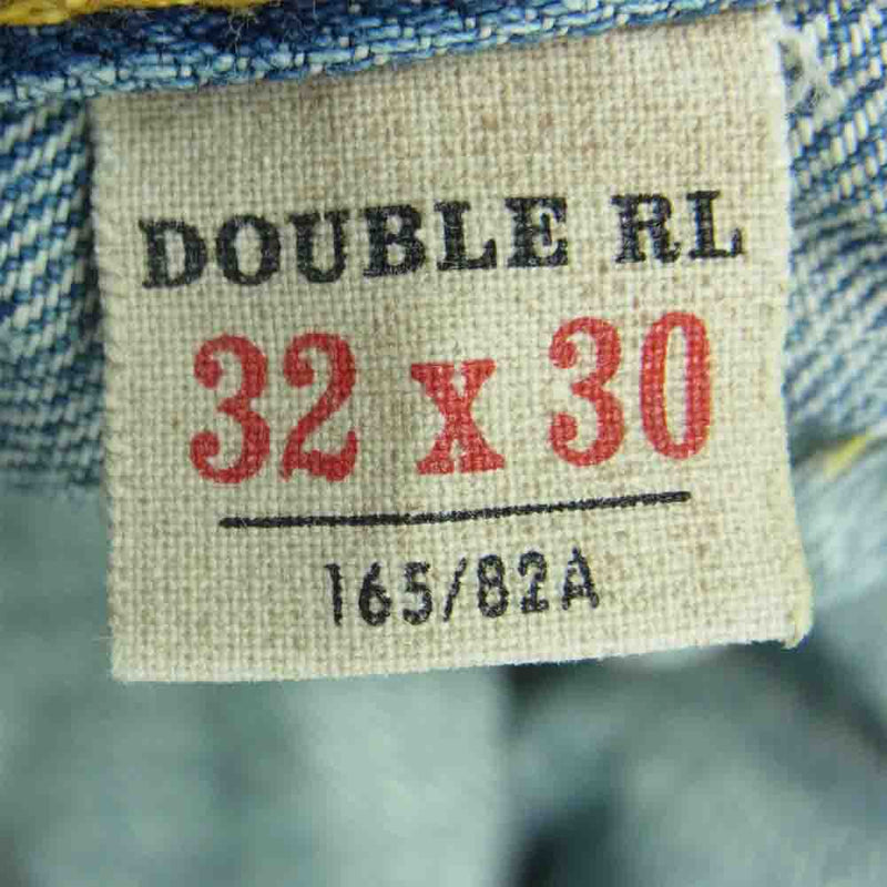 RRL ダブルアールエル 国内正規品 USA製 JAPAN WOVEN SELVEDGE DENIM VINTAGE 5 POCKET ヴィンテージ加工 デニム パンツ インディゴブルー系 32 × 30【中古】