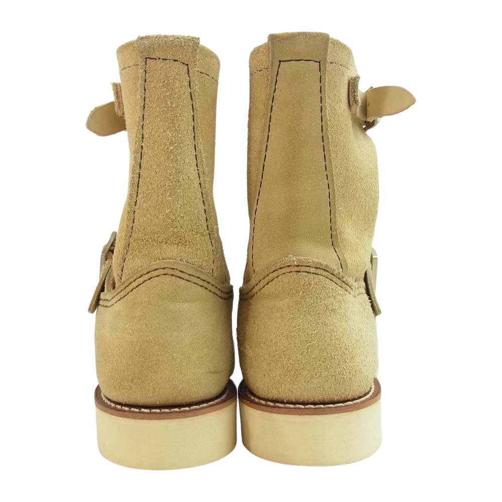 RED WING レッドウィング 2965 Short Engineer ショート エンジニア ブーツ ビブラム クレープ ソール カスタム ベージュ系 27cm【中古】