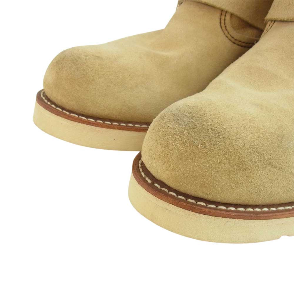RED WING レッドウィング 2965 Short Engineer ショート エンジニア ブーツ ビブラム クレープ ソール カスタム ベージュ系 27cm【中古】