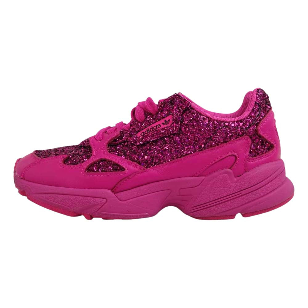adidas アディダス BD8077 FALCON SHOCK PINK ファルコン グリッター ショック ピンク ローカット スニーカー ピンク系 25【中古】