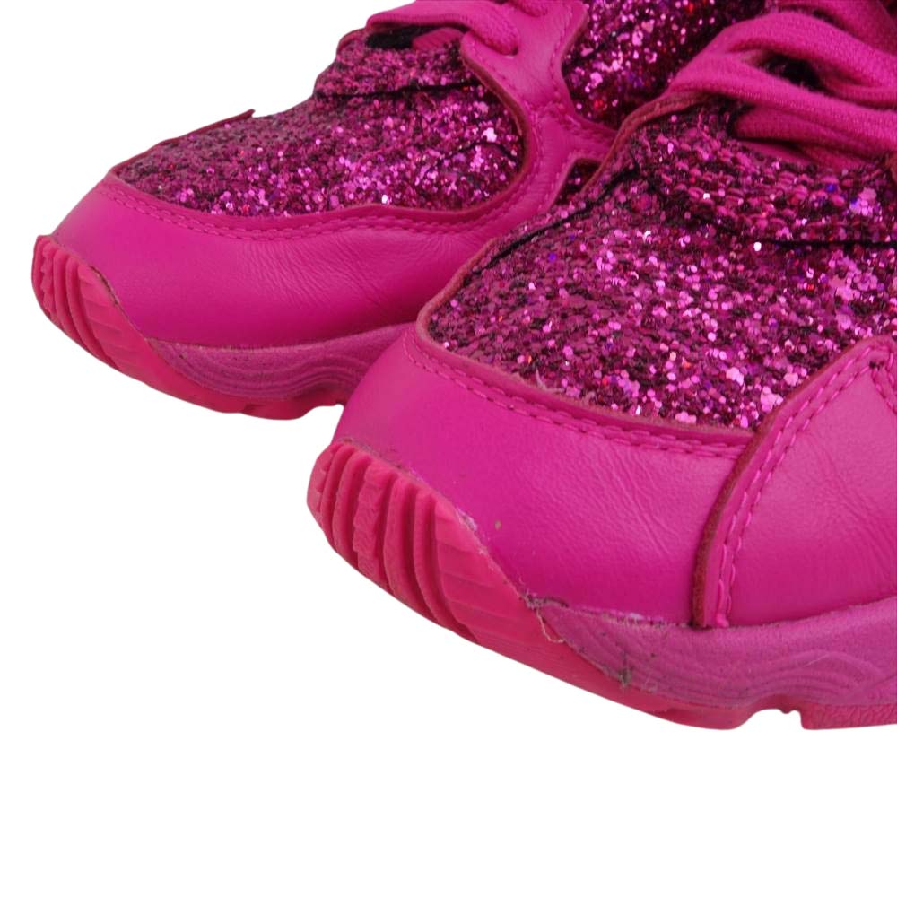 adidas アディダス BD8077 FALCON SHOCK PINK ファルコン グリッター ショック ピンク ローカット スニーカー ピンク系 25【中古】