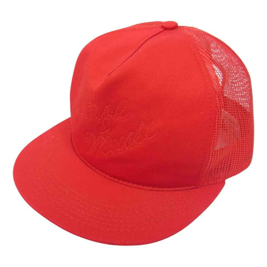 Engineered Garments エンジニアードガーメンツ Emb Trucker Cap-MESH Love&Music 刺繍 トラッカー メッシュ キャップ 帽子 レッド系【中古】