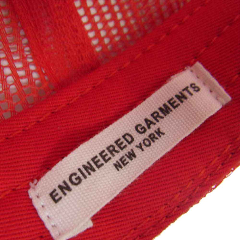 Engineered Garments エンジニアードガーメンツ Emb Trucker Cap-MESH Love&Music 刺繍 トラッカー メッシュ キャップ 帽子 レッド系【中古】