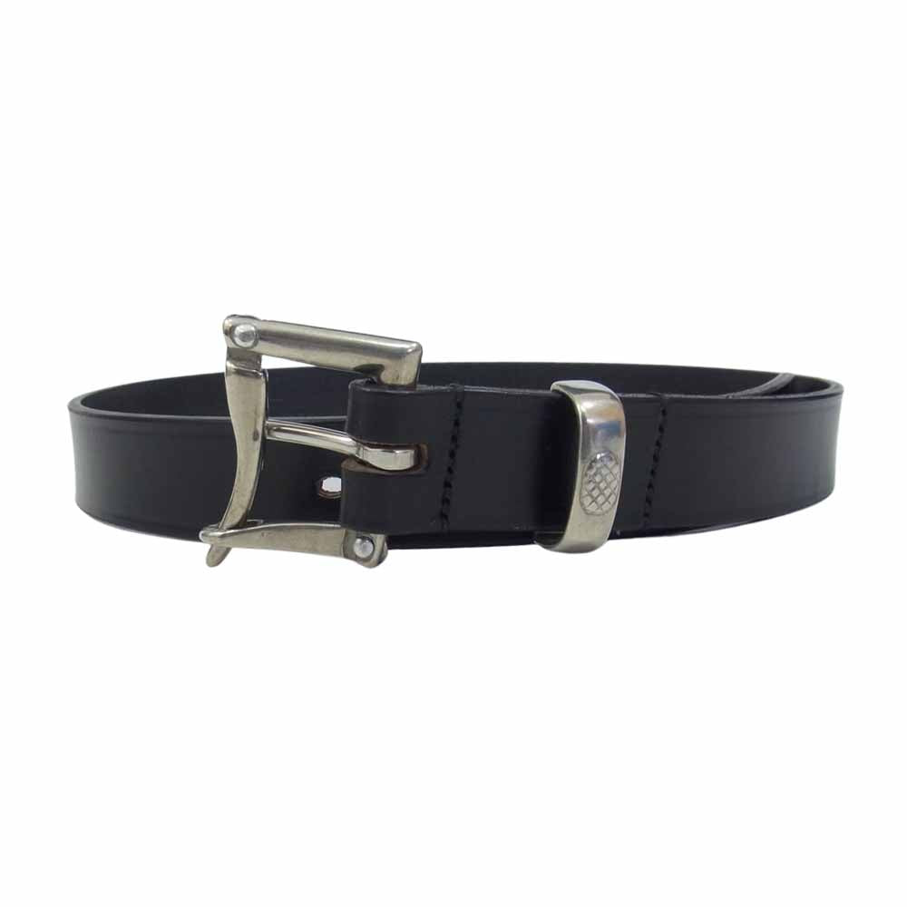 マーティンフェイジーレザー QUICK RELEASE BELT クイック バックル レザー ベルト ブラック系 32【美品】【中古】