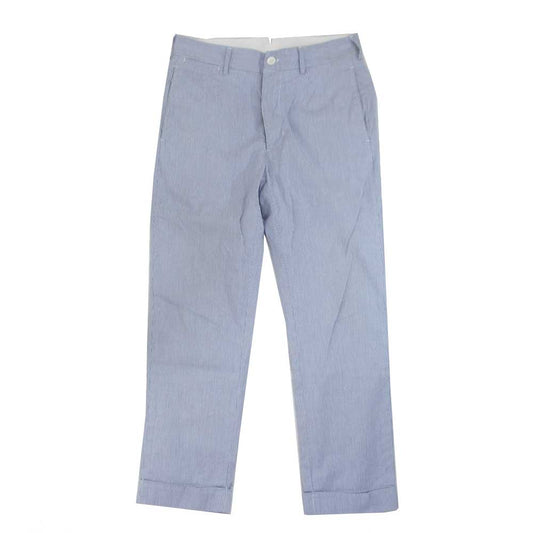 Engineered Garments エンジニアードガーメンツ Andover Pants アンドーバー ストライプ ロールアップ コットン テーパード パンツ スラックス ライトブルー系 30【中古】