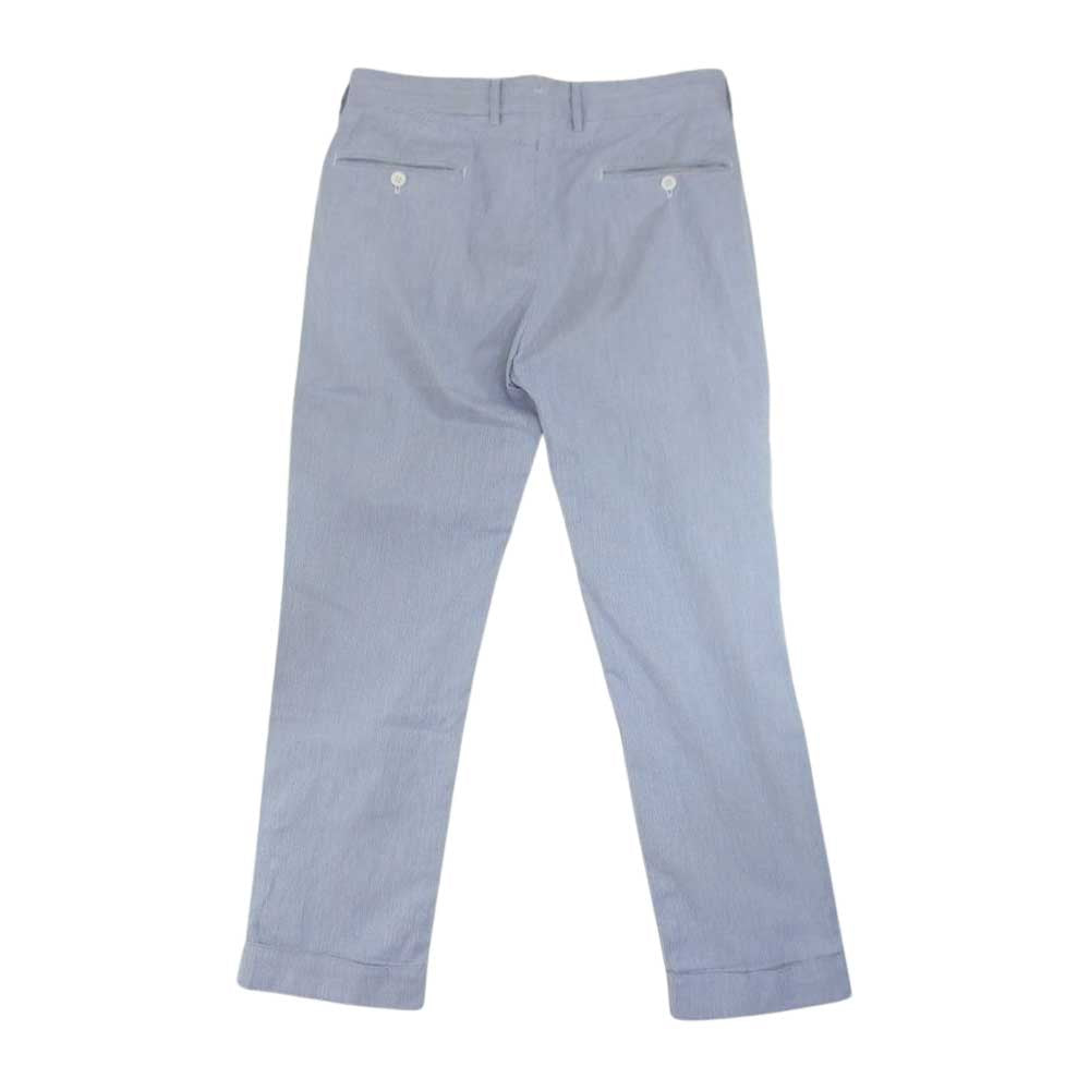 Engineered Garments エンジニアードガーメンツ Andover Pants アンドーバー ストライプ ロールアップ コットン テーパード パンツ スラックス ライトブルー系 30【中古】