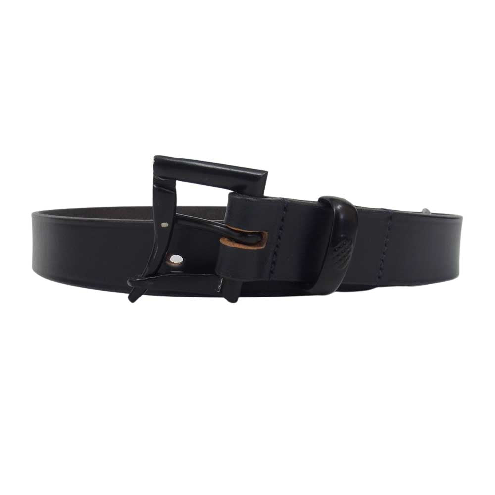 Engineered Garments エンジニアードガーメンツ MARTIN FAIZEY LEATHER マーティンフェイジーレザー BLACK EP QUICK RELEASE BELT クイック バックル レザー ベルト ブラック系 30/75【美品】【中古】