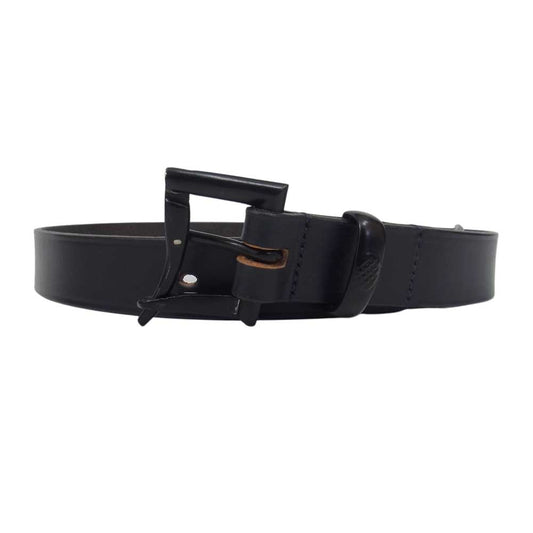 Engineered Garments エンジニアードガーメンツ MARTIN FAIZEY LEATHER マーティンフェイジーレザー BLACK EP QUICK RELEASE BELT クイック バックル レザー ベルト ブラック系 30/75【美品】【中古】
