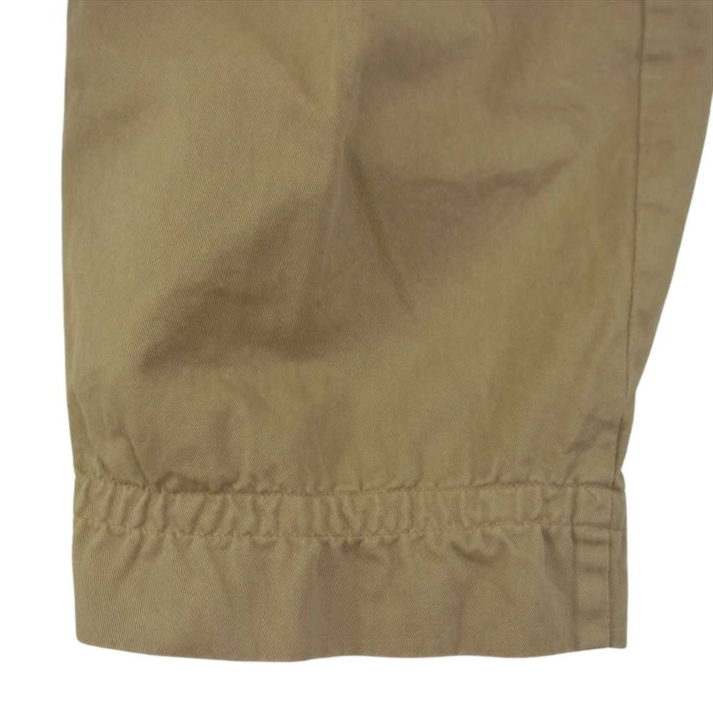 kolor カラー 22SS 2SCM-P12116 1 PLEATS CHINO WIDE PANT 製品染め チノクロス タック ワイド パンツ ベージュ系 1【美品】【中古】