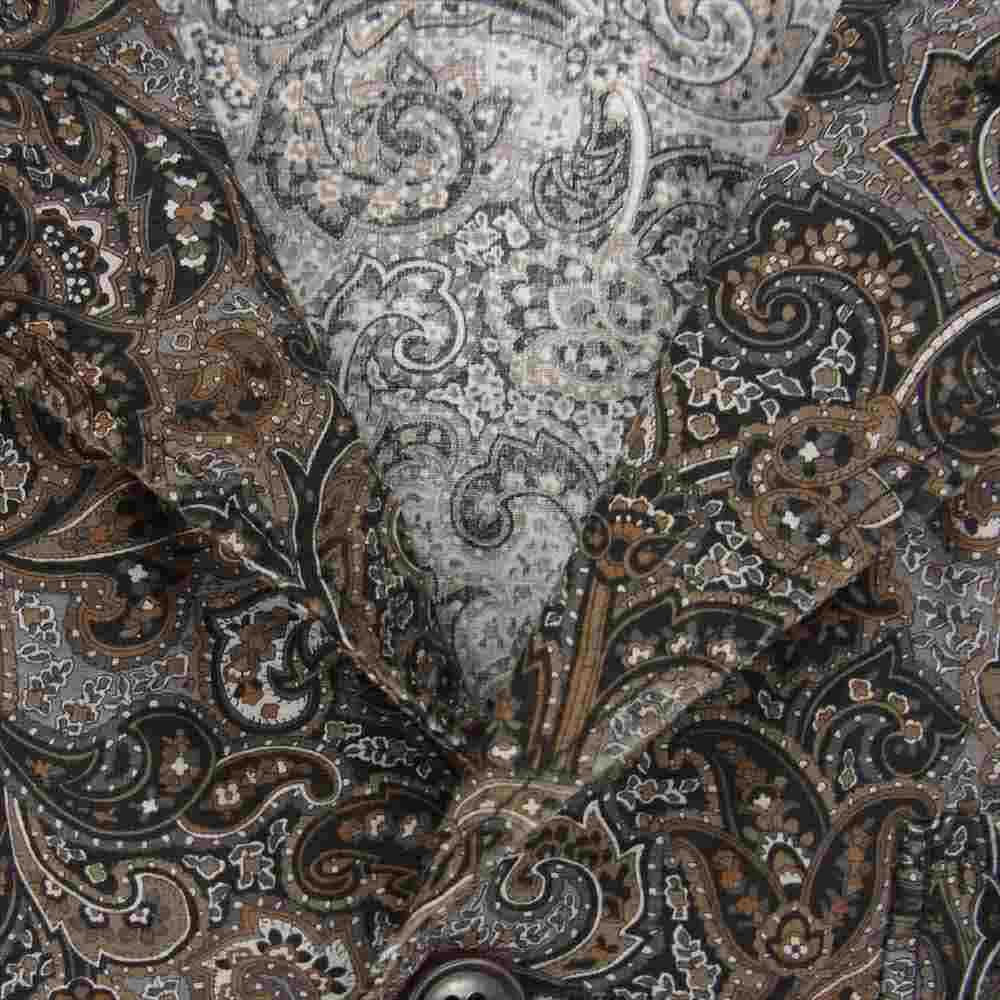 Engineered Garments エンジニアードガーメンツ 20SS Loiter Jacket Paisley Print ロイター ペイズリー ジャケット 長袖 シャツ  ブラウン系 XS【中古】