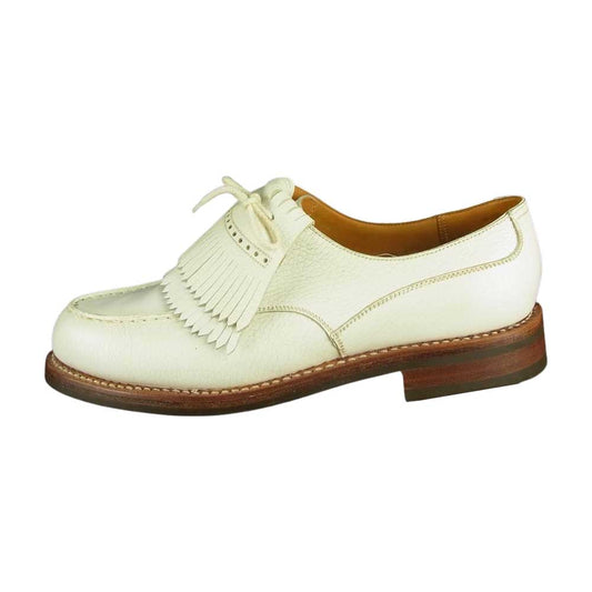 ジェイエムウエストン 415453 31-BZY-641-21 GOLF ゴルフ キルト付き Uチップ シューズ ホワイト系 5/C【中古】