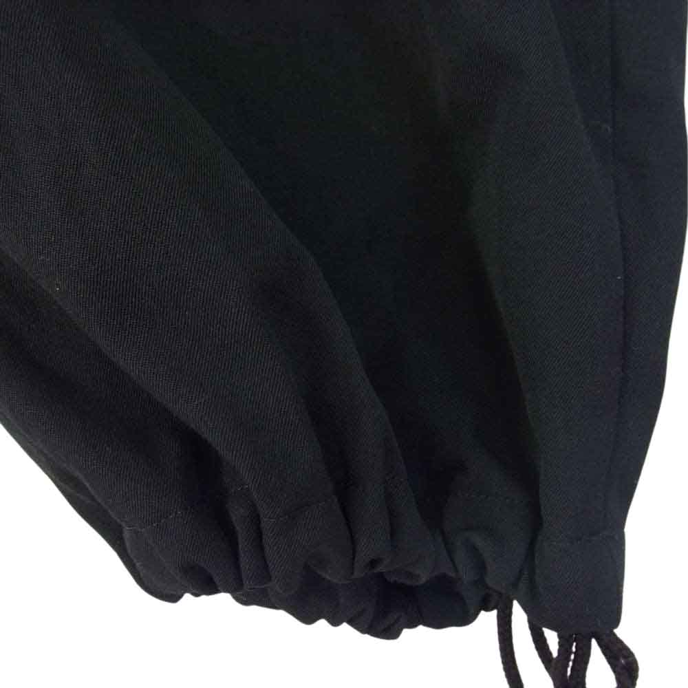 Yohji Yamamoto ヨウジヤマモト Y's ワイズ YD-P13-100 WOOL GABARDINE PARACHUTE LACE PANTS ウールギャバジン パラシュート 紐パンツ ブラック系 01【中古】