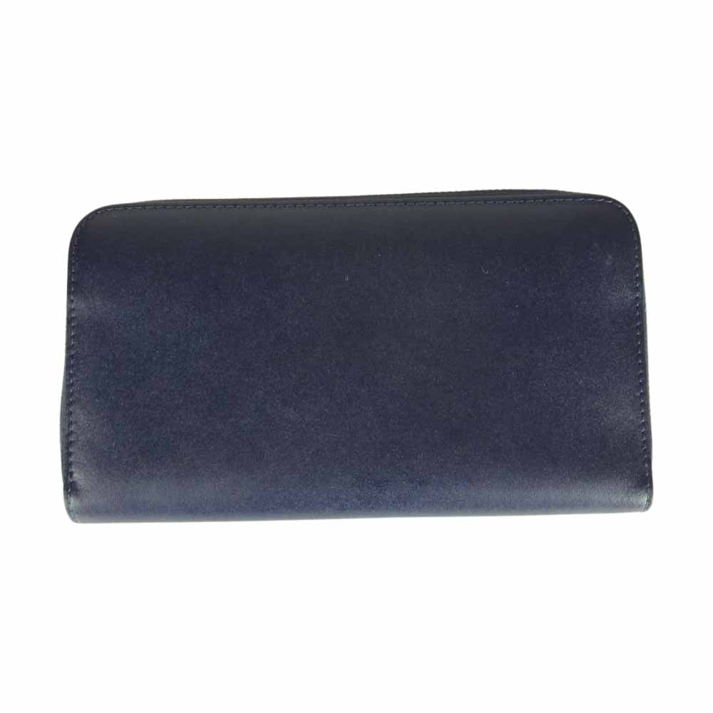 FENDI フェンディ 8M0299 A0K ZIP AROUND WALLET エフイズフェンディ ジップ アラウンド ウォレット ネイビー系【中古】