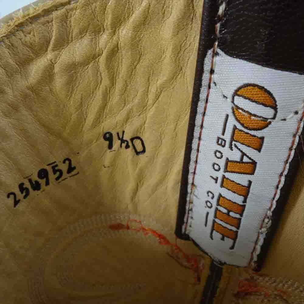 オレイサ ウエスタンブーツ  ブラウン系 9.5【中古】