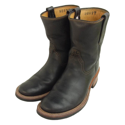 RIOS OF MERCEDES リオスオブメルセデス 9317T Roper ローパー ペコス ブーツ ブラック系 9.5【中古】