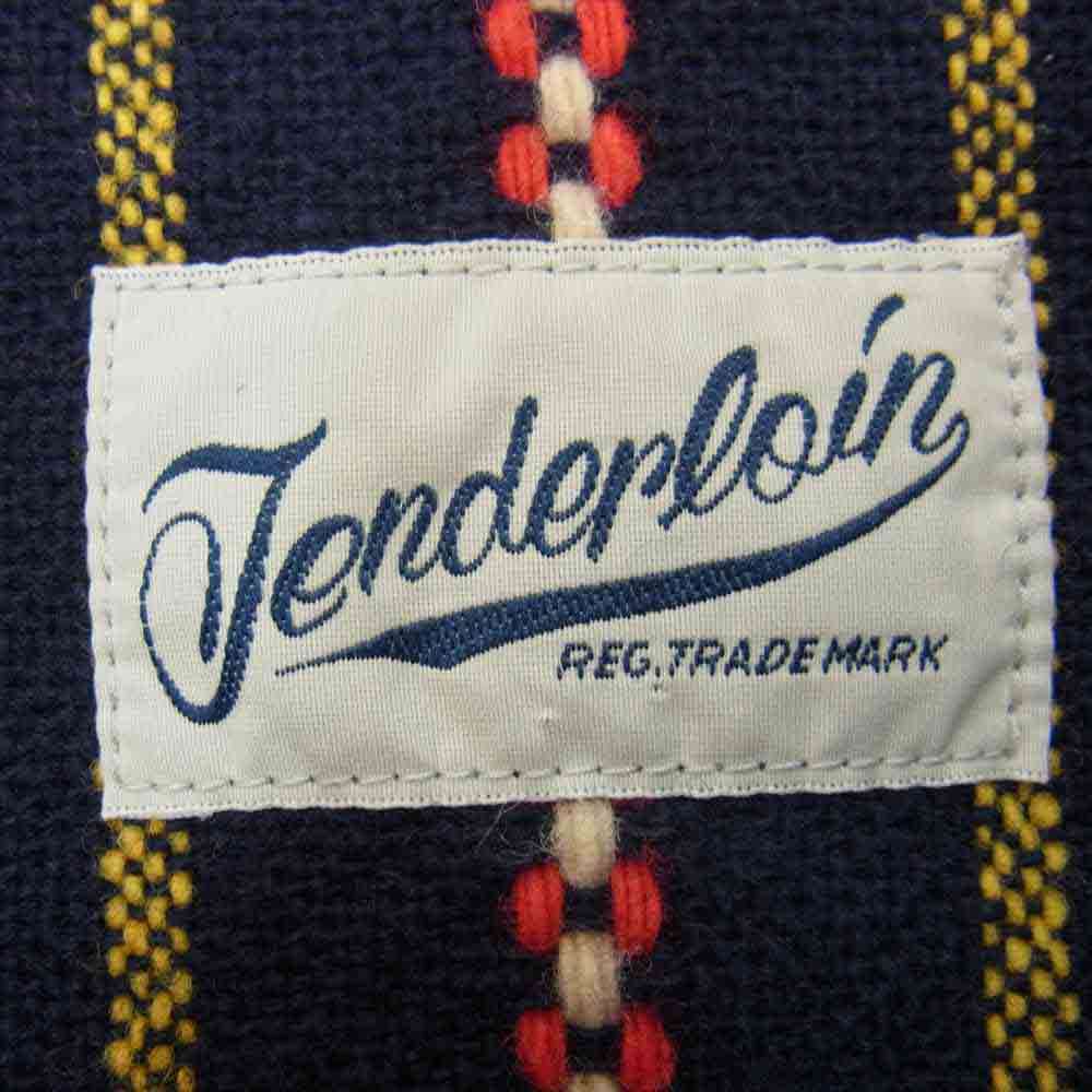 TENDERLOIN テンダーロイン Native SHT JKT ネイティブ シャツ ジャケット ネイビー系 M【中古】