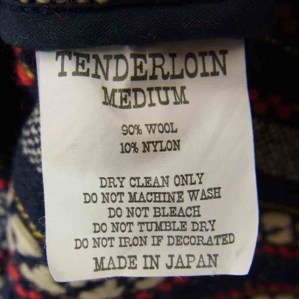 TENDERLOIN テンダーロイン Native SHT JKT ネイティブ シャツ ジャケット ネイビー系 M【中古】