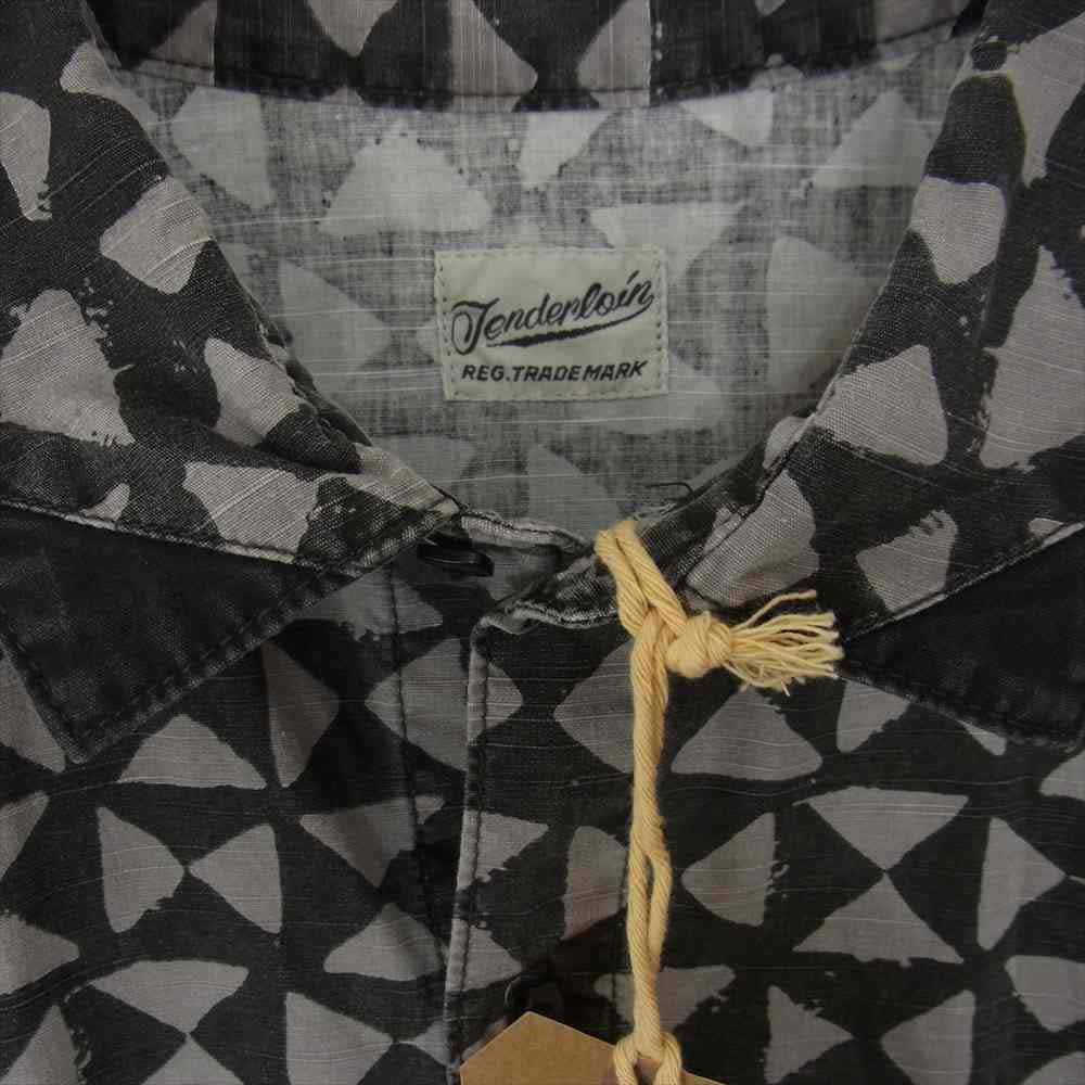 TENDERLOIN テンダーロイン SLUB SHT T S/S スラブ トライアングル 半袖 シャツ グレー系 L【中古】
